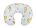 Poduszka rogal do karmienia fasolka + zdejmowana poszewka - śpiące misie niebieskie