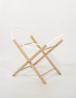 Stojak drewniany do kosza Mojżesza BOHO - naturalny