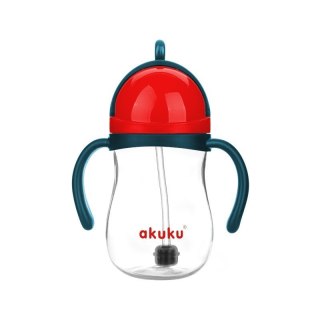 Bidon ze słomką i odważnkiem AKUKU
