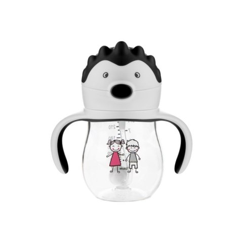 Bidon ze słomką z odw. grey AKUKU