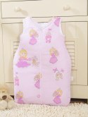 Śpiworek dla dzieci bawełniany M 6-12 mcy TOG 2.5 całoroczny ocieplany księżniczki różowe