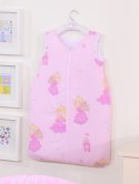 Śpiworek dla dzieci bawełniany M 6-12 mcy TOG 2.5 całoroczny ocieplany księżniczki różowe