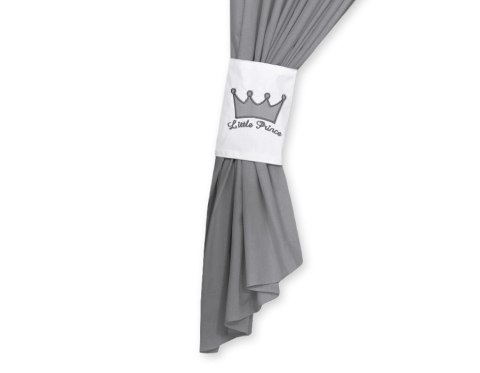 Zasłonki do pokoju dziecięcego- Little prince/Princess antracyt