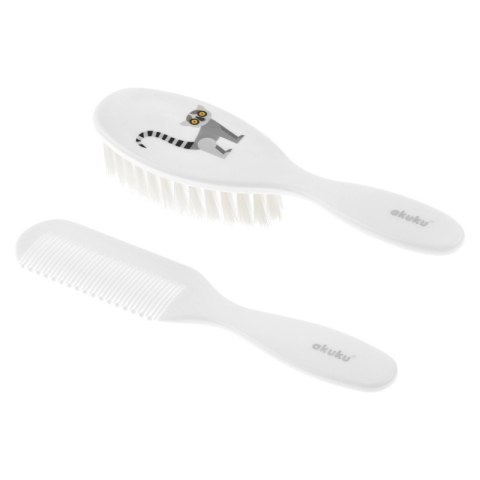 Grzebyk i szczotka do wł.lemur AKUKU