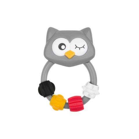 Grzechotka sowa grey AKUKU