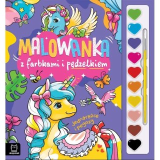 Kolorowanka z farbkami pegazy AKSJOMAT