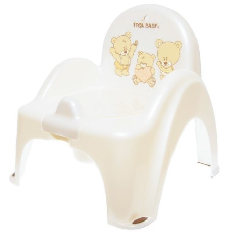 Nocnik - krzesełko miś biała p TEGA