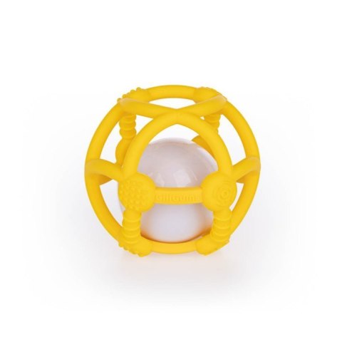 Piłka grzechotka żółta GILIGUMS
