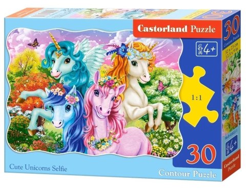 PUZZLE 30 EL. UNICORNS SELFIE