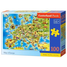 Puzzle 100 map of europe CASTOR