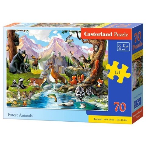 Puzzle 70 forest animals CASTOR