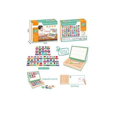 Puzzle magnetyczne EUROBABY ZABAWKI