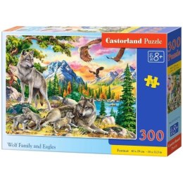 Puzzle wolf family eagles 300 CASTOR