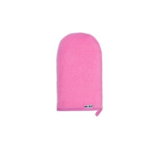 Rękawica myjka frotte róż AKUKU