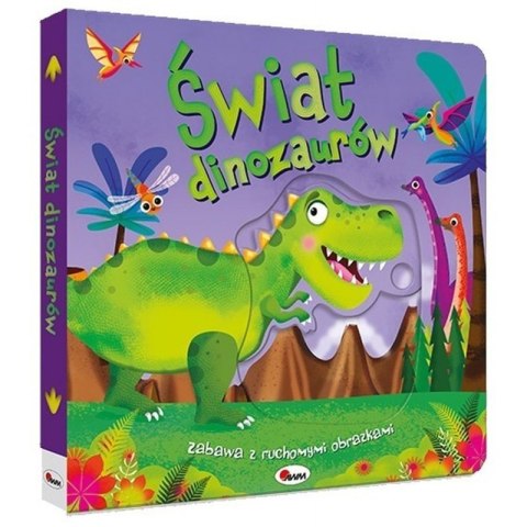 Ruchome obrazki świat dinozaurów AWM WYDAWNICTWO