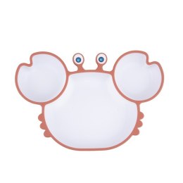 Talerz krab ceglasto-biały GILIGUMS