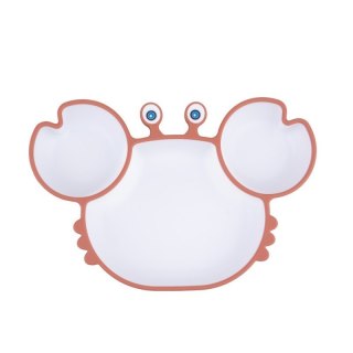 Talerz krab ceglasto-biały GILIGUMS