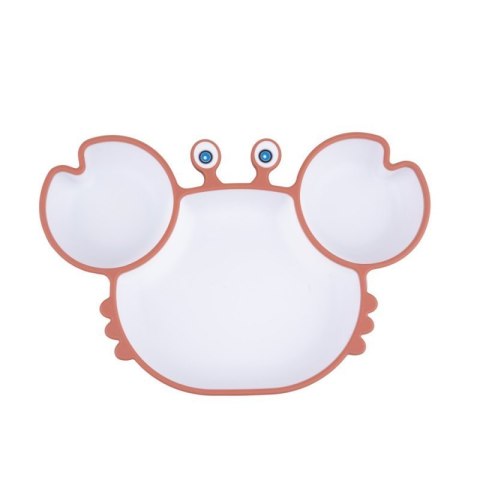 Talerz krab ceglasto-biały GILIGUMS