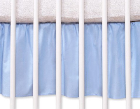 Falbanka maskująca 140x70cm- Wiszące serduszka niebieskie