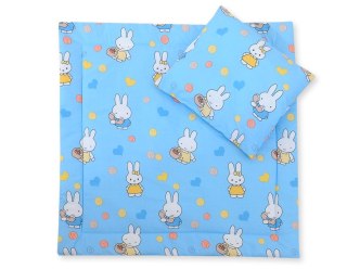 Pościel do wózka z wypełnieniem kołderka i poduszka - Hallo rabbit niebieski