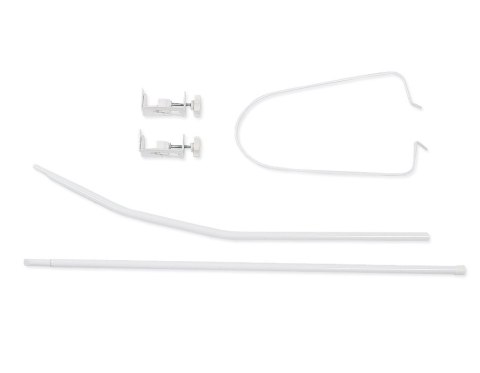 Stelaż do baldachimu/moskitiery do łóżeczka dwuczęściowy, zapakowany w kartonik i folię