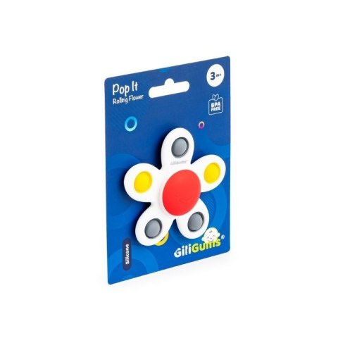 Zakręcony kwiatek pop it kontrastowy GILIGUMS