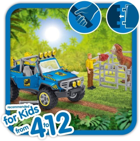 Schleich 41464 Samochód Terenowy z Miejscem dla Dinozaura Dinosaurs