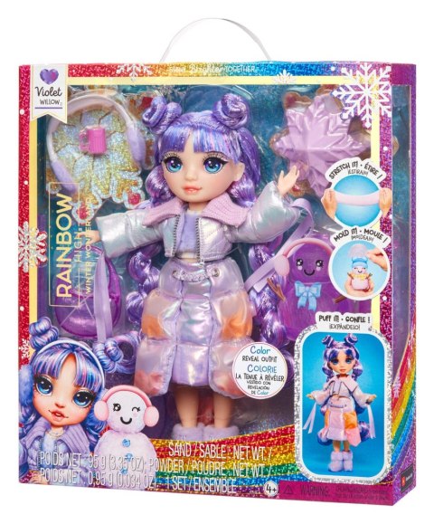 120865-EUC Rainbow High Winter Wonderland Doll- Violet (Purple)