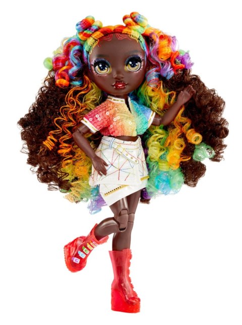 121381-EUC Rainbow High Creative Crystals Fashion Doll- Iris Bow