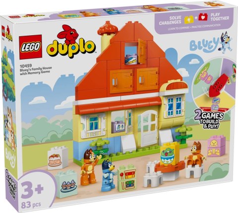 LEGO Duplo Bluey BlueyS Family House With Memory Game 10459