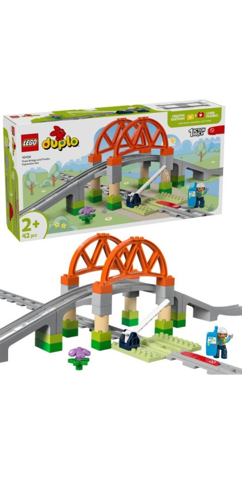 LEGO Duplo Town Train Bridge And Tracks Expansion Set 10426