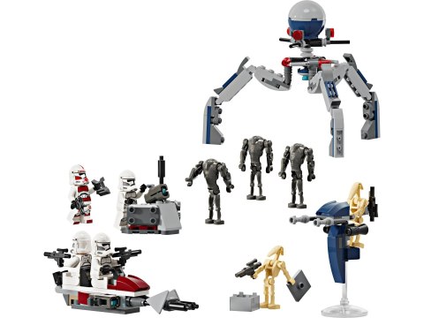 LEGO Star Wars Zestaw bitewny z żołnierzem armii klonów™ i droidem bojowym 75372