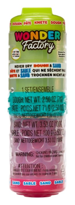 Wonder Factory Never Dry Dough & Sand Starter Set Asst in PDQ 595304-EUC