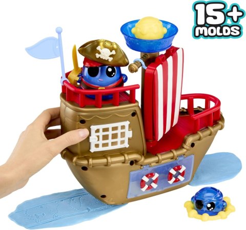 123088-EUC DohKins Pirate Ship Playset