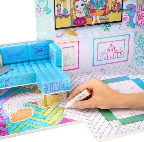 543077-EUC Rainbow High Color & Play House