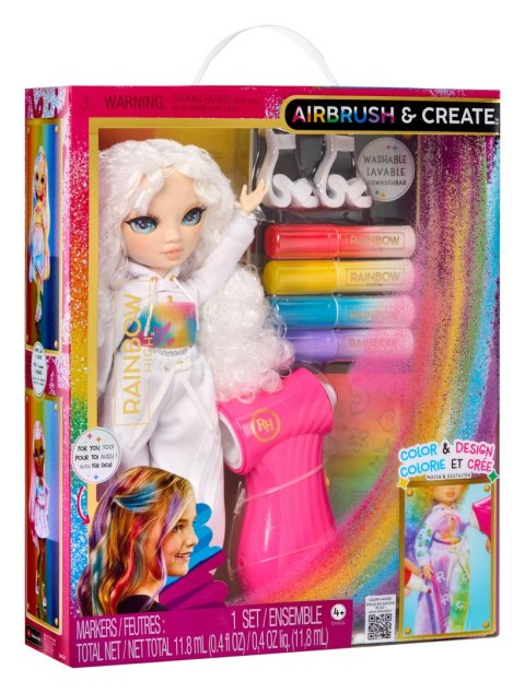 543343-EUC Rainbow High Air Brush & Create Fashion Dolls -Green Eyes