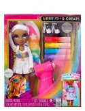 543367-EUC Rainbow High Air Brush & Create Fashion Dolls - Grey Eyes