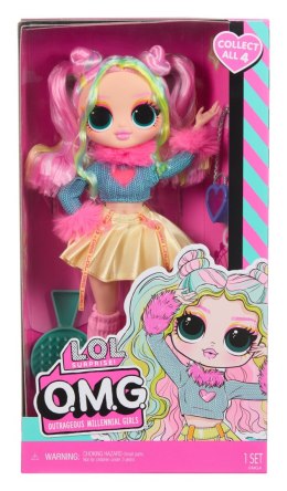 595649EUC L.O.L. Surprise OMG Entry Doll Bubblegum DJ