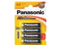 Bateria Alkaliczna Panasonic 1,5V LR6 AA - Blister 4 Sztuki