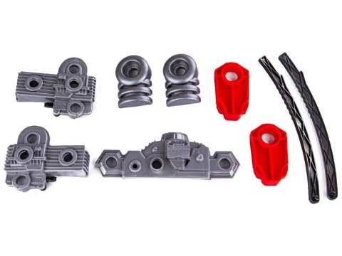 Zestaw Mechanika, Samochód Auto Silnik Do Rozkręcania, Warsztat 61 Elementów, Ciężarówka, Czerwony Truck