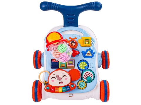 Chodzik Edukacyjny, Muzyczny Pchacz, Stolik BIAŁO-BŁĘKITNY