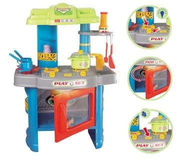 Kuchnia Z Piekarnikiem Niebieska - Dźwięki, Światło, Akcesoria Przecena 1