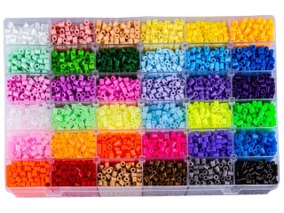 Koraliki Do Prasowania 12000szt, Prasowanka, Koraliki Uzupełniające Do Prasowanek, ORGANIZER 36 Kolorów Przecena 2