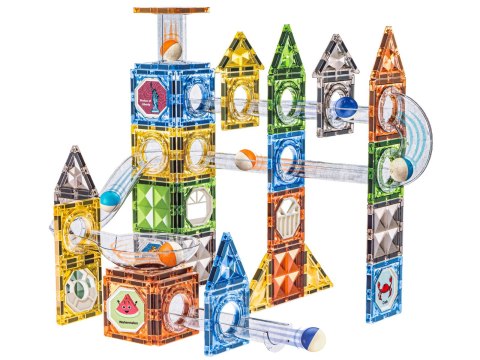 Klocki Magnetyczne Konstrukcyjne TOR KULKOWY 91 El. Kulodrom