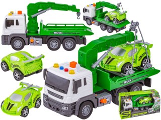 Multifunkcyjna Ciężarówka, Laweta, Dźwig, Transporter + Samochód 1:16