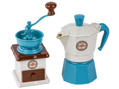 Zestaw kawowy dla dzieci, Kawiarka, Młynek + Akcesoria