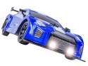 DUŻY Samochód Do Driftu Auto RC Drift 1:16 2,4 GHz PARA DYM 4WD Niebieski Nissan GTR LED