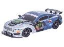 DUŻY Samochód Do Driftu Auto RC Drift 1:16 2,4 GHz PARA DYM Grafitowy Mustang 4WD LED