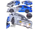 DUŻY Samochód Do Driftu Auto RC Drift 1:16 2,4 GHz PARA DYM Srebrna Toyota 4WD LED