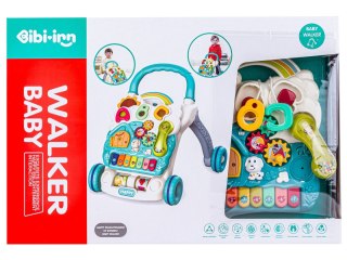 Edukacyjny Chodzik dla dzieci, Jeździk Muzyczny, Pchacz Niebieski Przecena 1